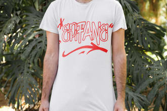 create a custom graffiti logo design lettering tshirt