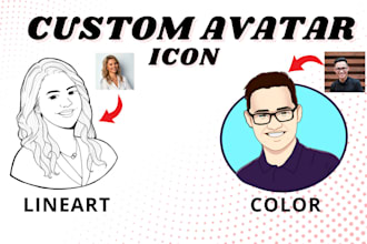 draw a custom portrait for your profile or avatar