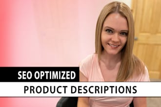write high quality SEO product descriptions