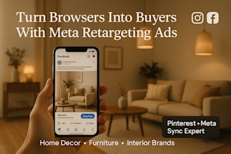run facebook retargeting and catalog ads for home decor