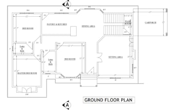 redraw your 2d floor plan drawing in autocad