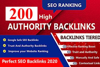 build SEO backlinks with high quality blog, profile link building
