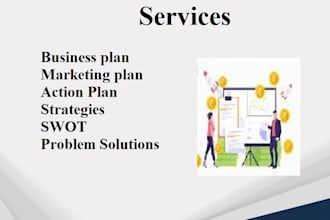 create a marketing plan, action plan, business plan