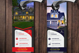 design flyer, brochure, door hanger, postcard, business card