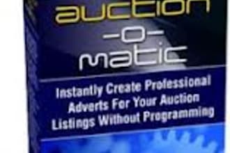 give you template software for automatically creating Auction Ads that hit potential bidders between the eyes without ANY programming