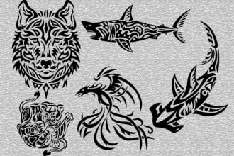 do a tribal tattoo design contact me before making an order