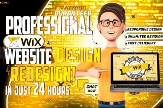 build or create wix website design and redesign wix website