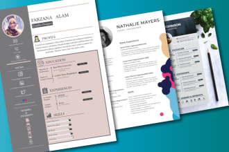 design write or rewrite modern eye catching professional resume