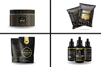 do premium and unique label and packaging design