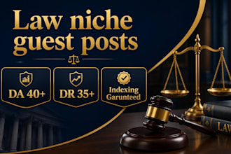 publish niche relevant legal guest posts on law blogs da 40