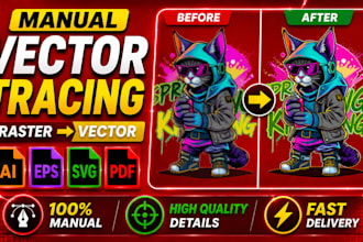 vectorize, redraw, recreate logo, image into ai eps svg PDF