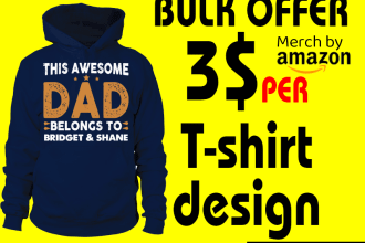 provide bulk t shirt   trending designs for merch or teespring