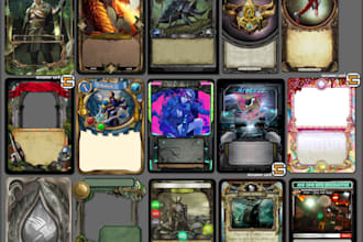 create some great tcg card templates and illustrations