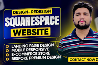 design or redesign squarespace website development