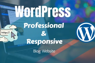 design fully customized eye catchy wordpress blog website