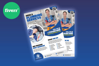 design commercial real estate flyer cleaning service business leaflet brochure