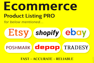 do cross post product listing for ebay shopify poshmark etsy