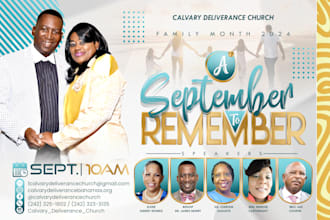 create a classy church flyer, event or online flyer design