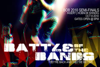 make a professional event poster or website banner