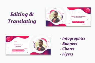 translate infographics, charts, and banners
