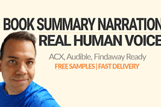 narrate your book summary with a real human voice