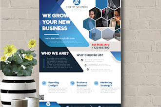 design event poster, brochure, flyer, and banner for you