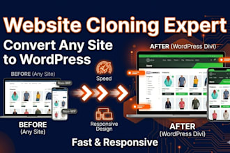 clone any website into divi wordpress with pixel perfect design
