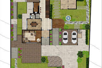 do photoshop rendering of plans