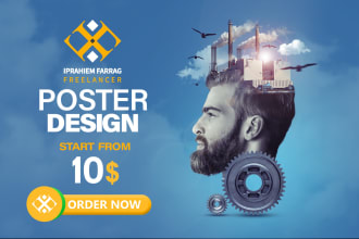 make a creative poster design for your business