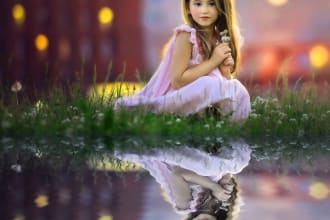 water reflection and photo editing