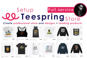 setup teespring store and upload designs
