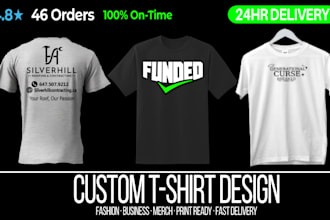 design a print ready tshirt graphic for your brand