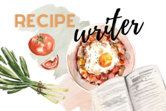 be your recipe writer