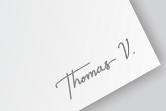 convert your name to a real handwritten signature, no font