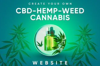 create cbd, hemp, medical or cannabis ecommerce website