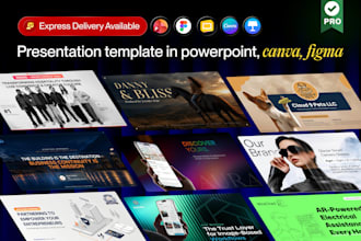 design powerpoint template, google slides, figma, canva ppt