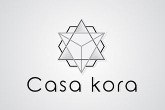 create your minimalist or geometric logo with source files