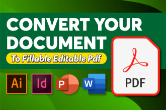 convert your document to fillable editable PDF