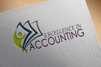 design accounting tax bookkeeping financial credit repair logo