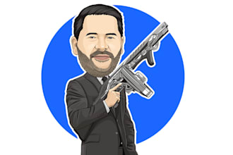 draw nice big head cartoon carricature within 24 hours