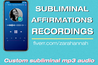 create custom subliminal affirmations bundle to transform your world