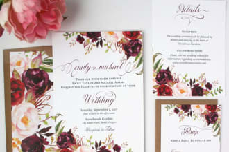 design wedding invitation, wedding card or invitation card for any event
