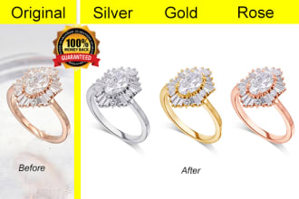 do professional jewelry retouch and adobe photoshop editing
