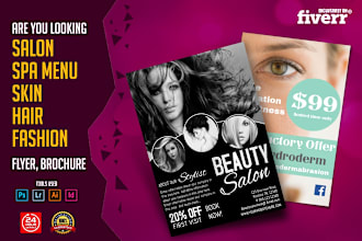 do creative trifold bifold brochure design