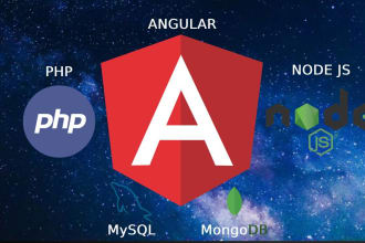 develop angular 8 PHP mysql website
