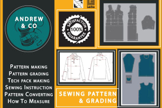 make any type of clothing sewing pattern and grading