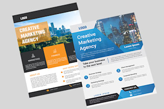design business, corporate flyers