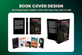 design print ready professional book cover design or ebook cover design
