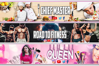 design all kind of amazing youtube channel art