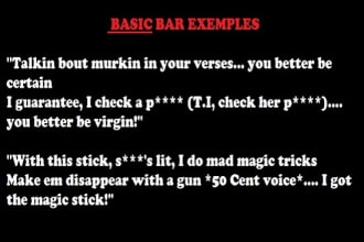 ghostwrite actual clever bars for your rap song or battle